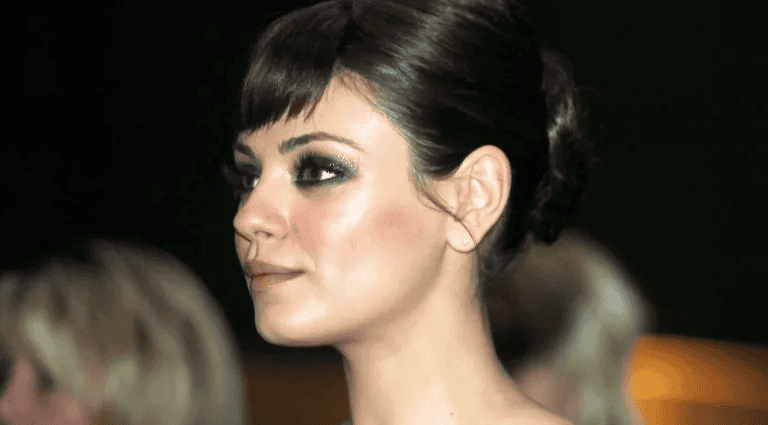 Portrait of Mila Kunis, an film actress with a Beautiful Nose